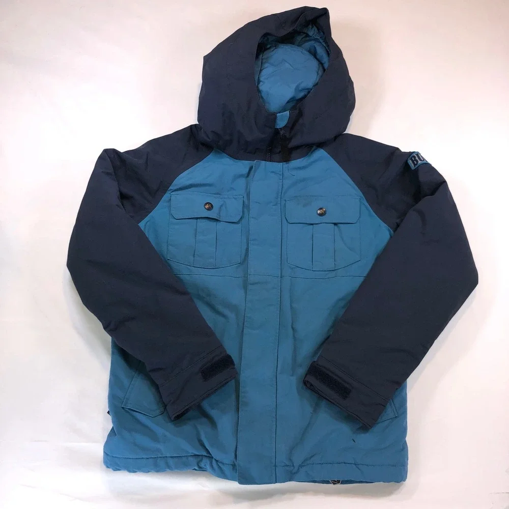 Burton Boys Fray JK 115371 Dryride Snowboard Jacket Blue Medium 10/12